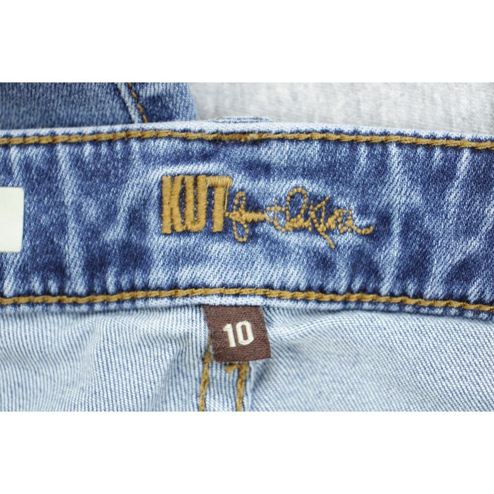 Kut From the Kloth Jeans Womens 10 Blue Cotton Blend Stretch Boyfriend Mid-Rise - Picture 3 of 8